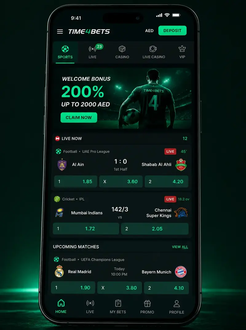 Time4Bets app screenshot