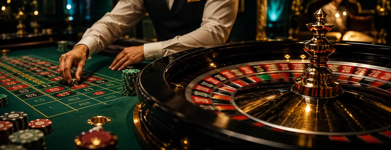 Live casino tables and game lobby